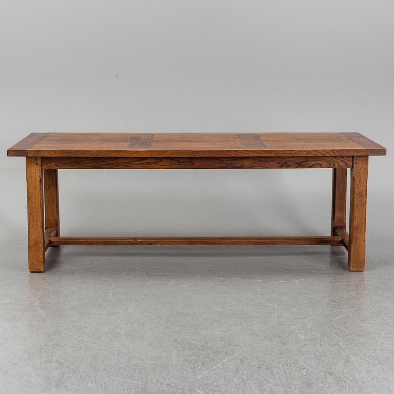 A mid 20th century oak dining table.