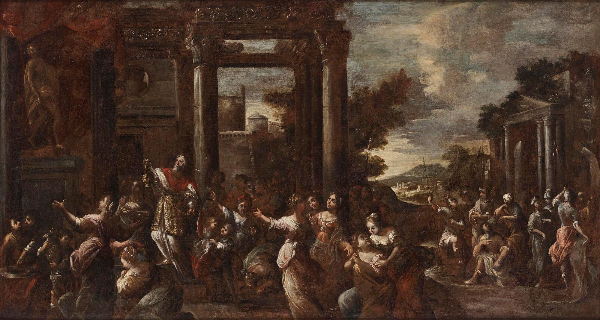 Flamländsk skola, 1600-tal, Offerscen.