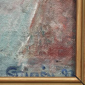 GERDA TIRÉN, olja på pannå, sign o dat- 23.