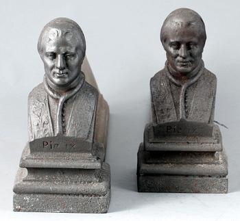 ELDHUNDAR, ett par, gjutjärn, troligen sent 1800-tal.