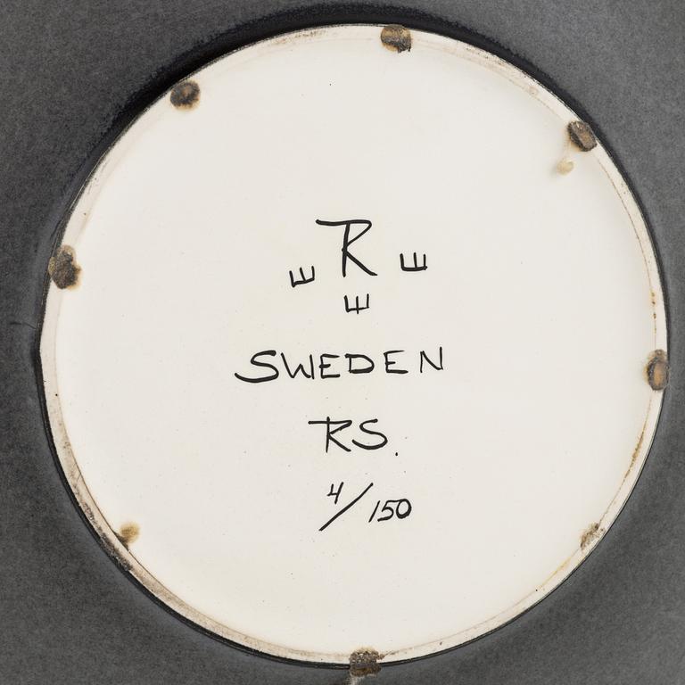 Rolf Sinnemark, vas samt skålfat, stengods, Rörstrand.