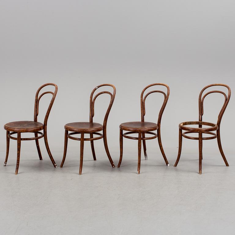 STOLAR, 3 st, märkta Thonet, 1900-talets början.