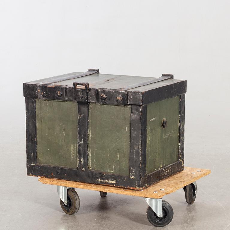 A §9th century metal chest.