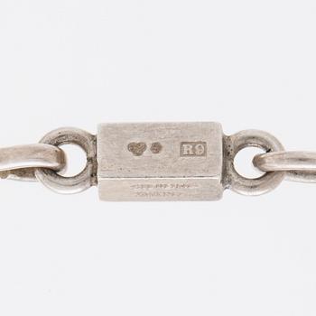 A Wiwen Nilsson necklace and bracelet, sterling silver,Lund 1967. Total weight 93 gram.