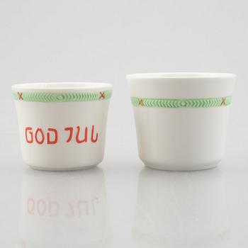 Julservis, 62 delar, porslin, "God Jul", Rörstrand/old Gustavsberg.