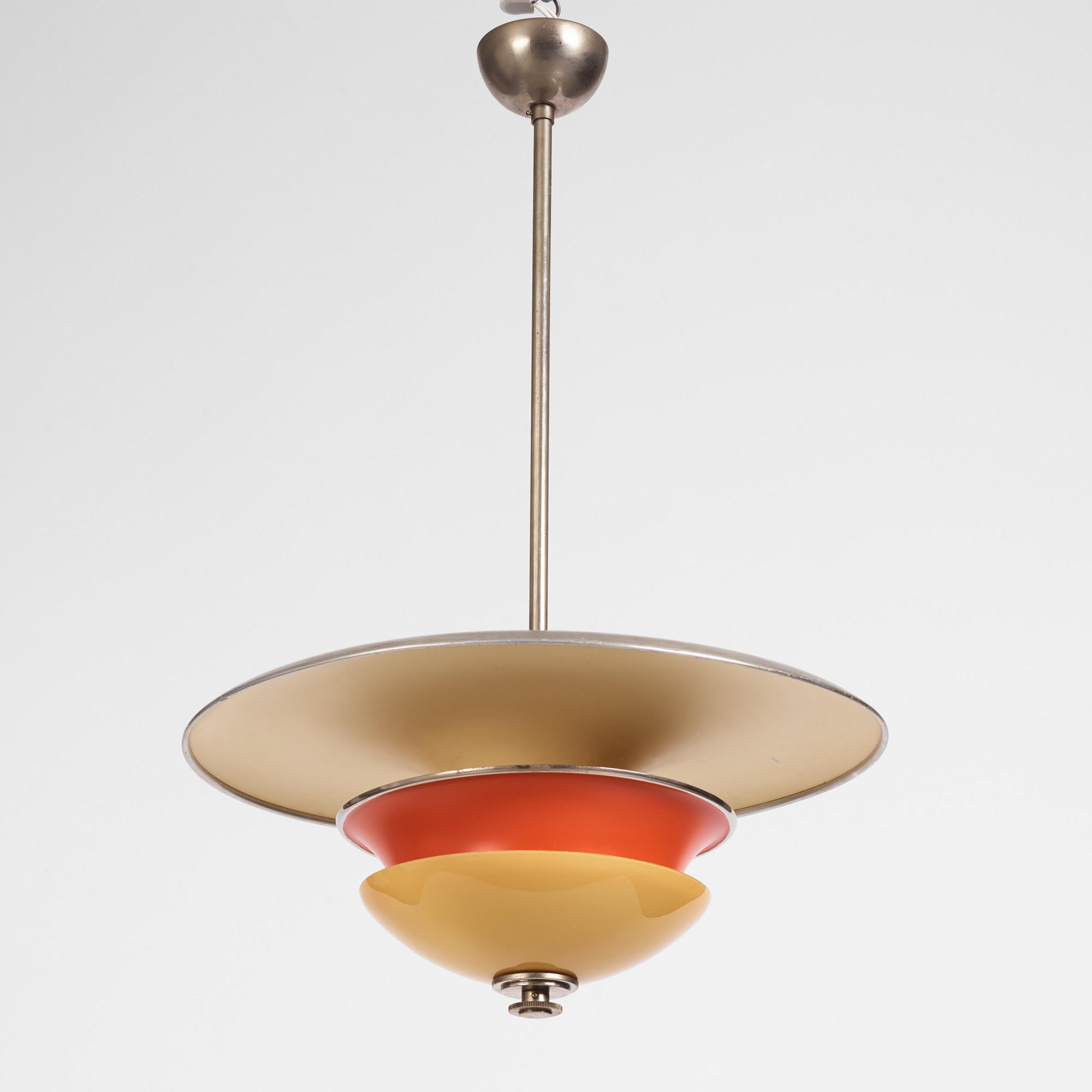 Erik Tidstrand, a ceiling lamp, model "28903", Nordiska Kompaniet 1930s.