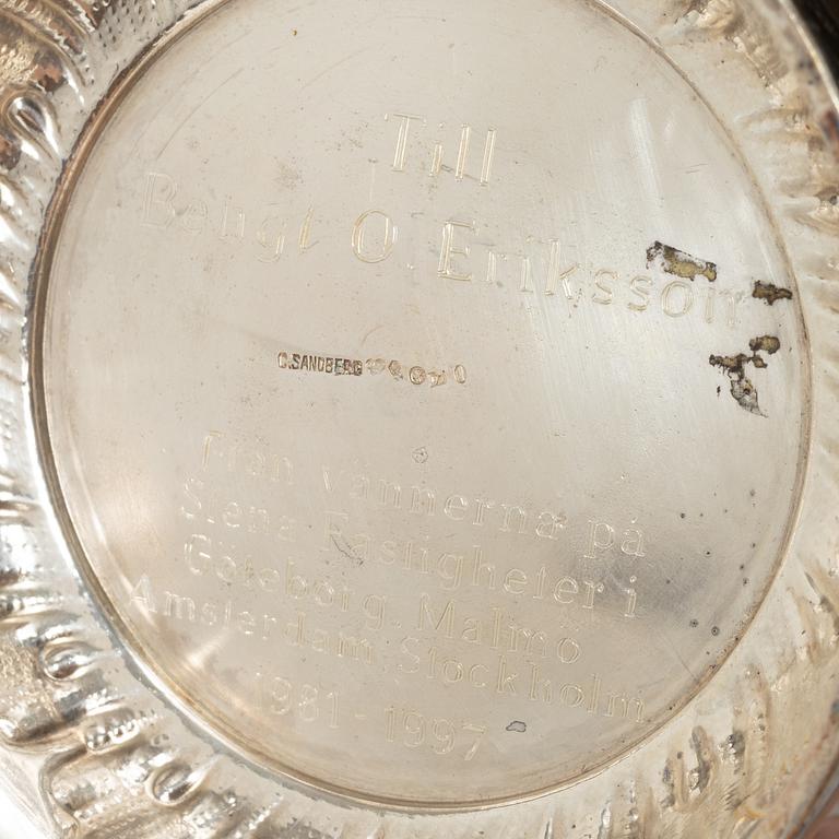 Carl Sandberg, a silver cup, Ystad 1916.