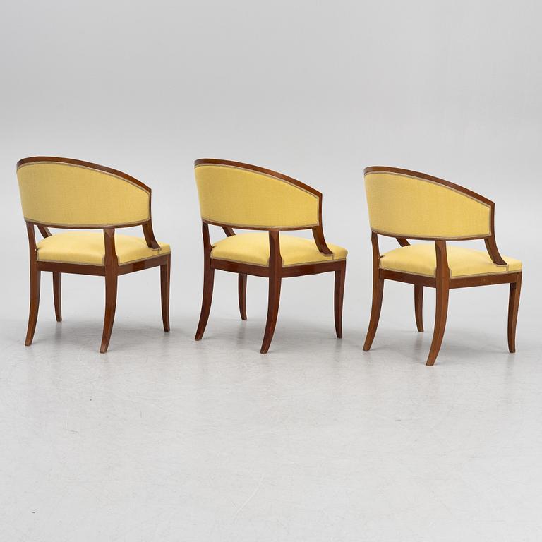 A gruop of three chairs, Helsingborg, Sweden, 1895.