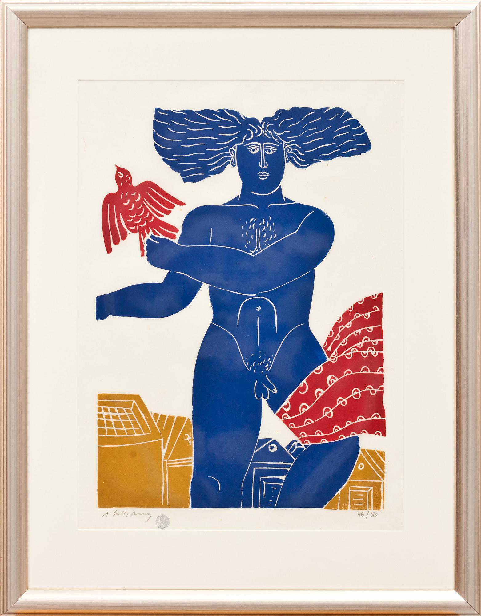 ALEXANDRE FASSIANOS, färglitografi, signerad och numrerad 46/80.