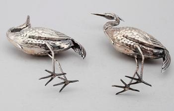 FIGURER, 2 st, silver, Spanien, 1900-talets mitt. Vikt ca 280 gram.