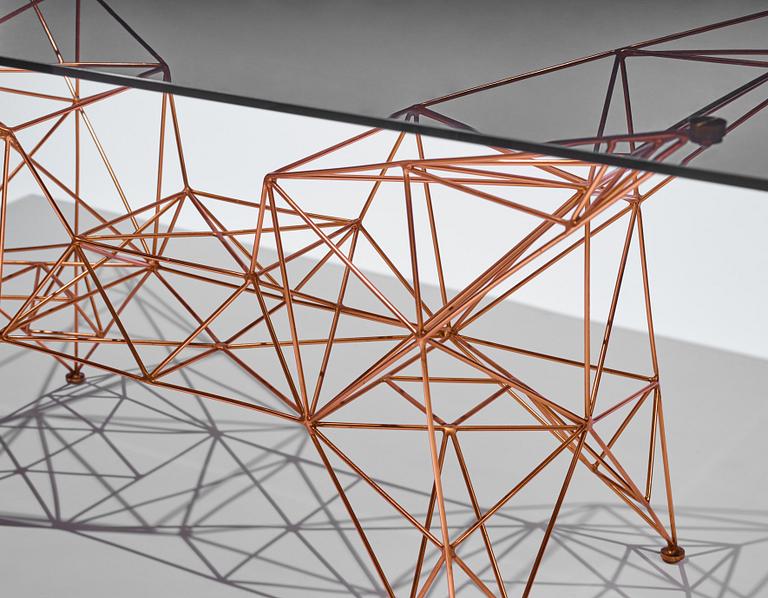 matbord, "Pylon Dining Table", Tom Dixon Studio, London, efter 2014.