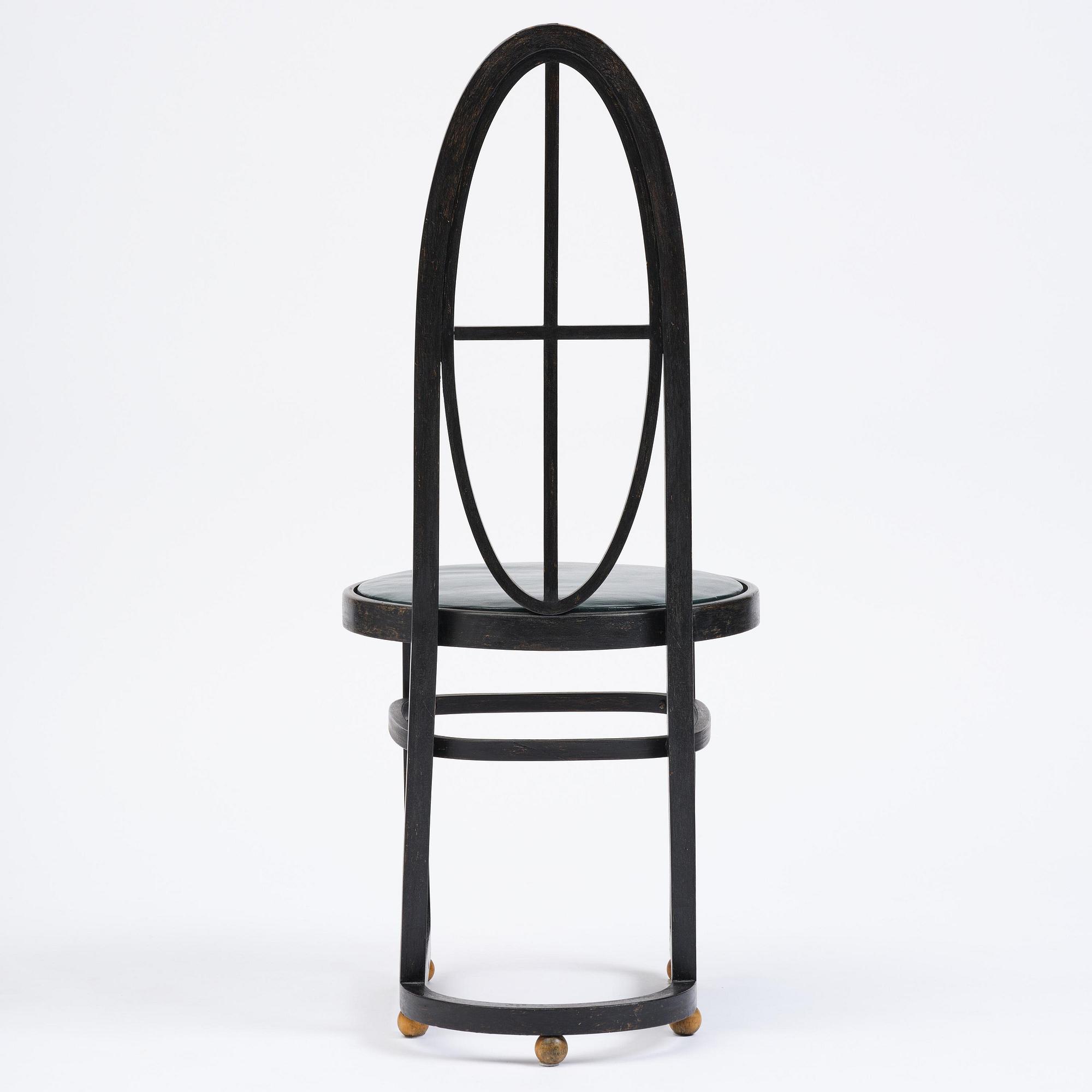 Carl Bergsten, stol, Gemla Leksaksfabrik, Diö, för Konst- och industriutställningen, Norrköping, 1906.