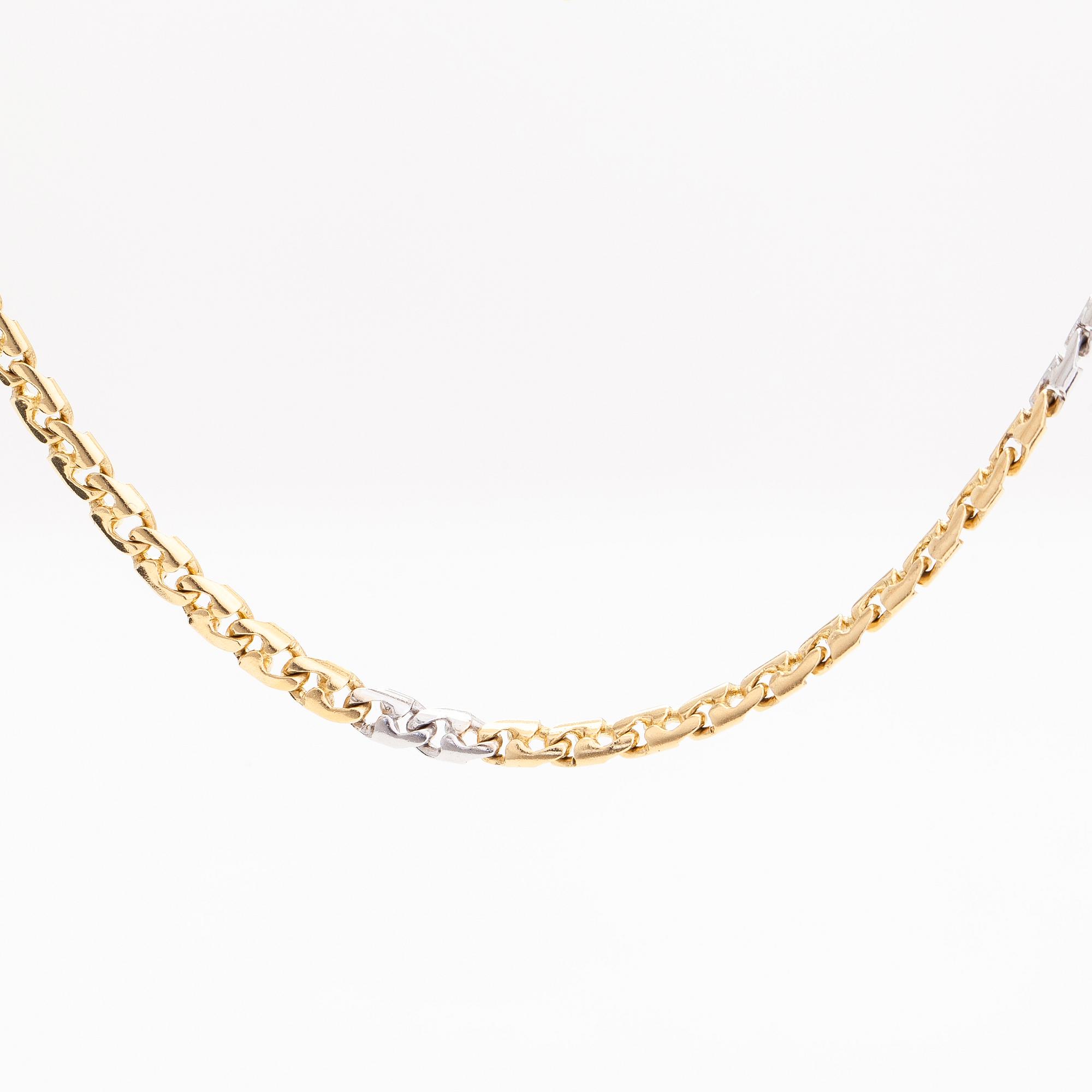 Halsband, 18K guld/vitguld.