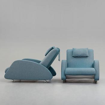 Bo Wretling, a pair of easy chairs, Firma Otto Wretling, 1930's.