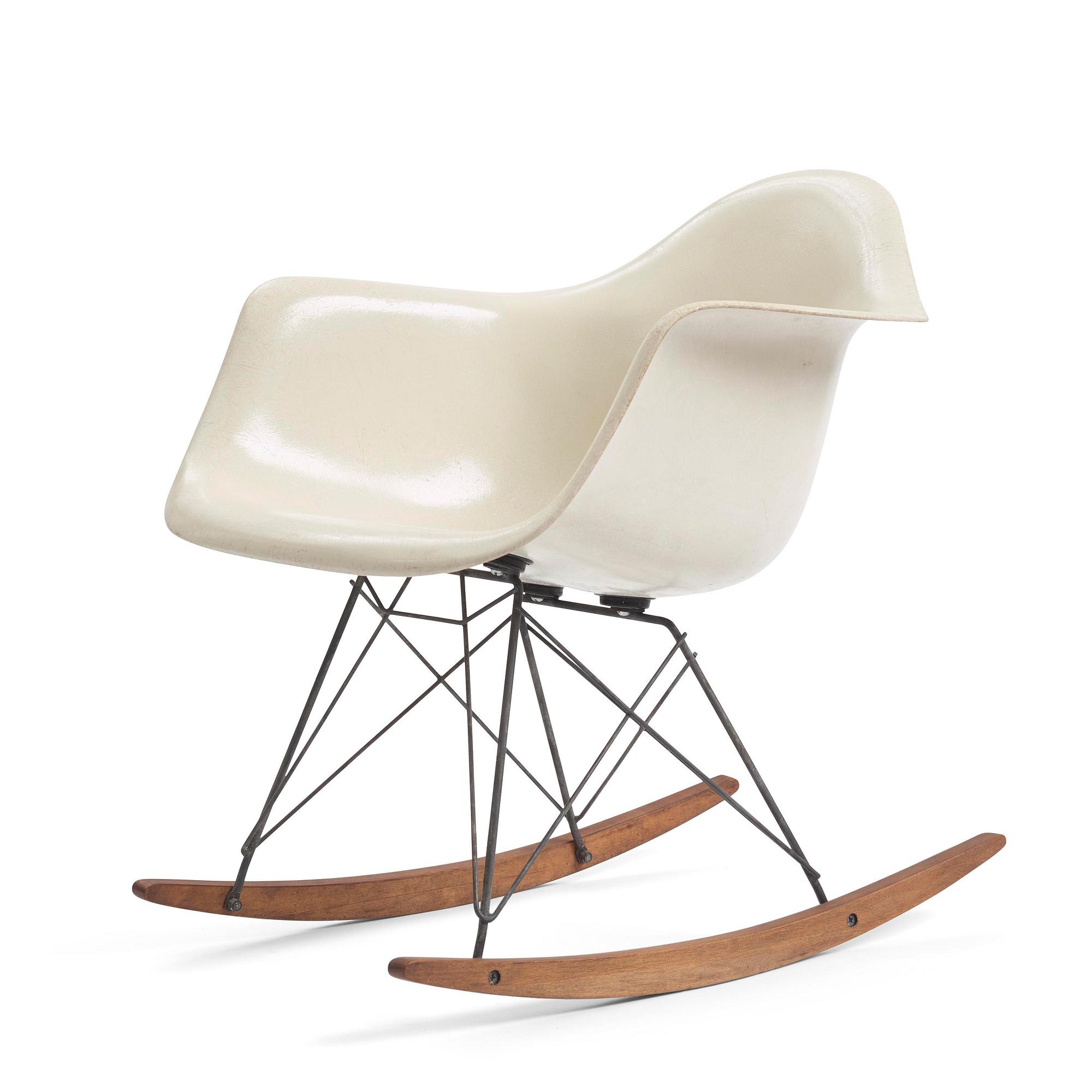 Charles & Ray Eames, a "RAR" rocking chair, Herman Miller, USA, 1964-78.