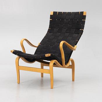 Bruno Mathsson, armchair, "Pernilla", Karl Mathsson Company, Värnamo, dated 1980.