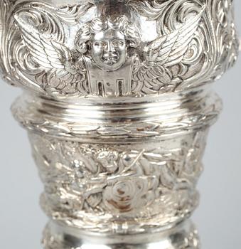 LOCKPOKAL, silver, Österrike-Ungern, 1800-talets slut. 971 g.