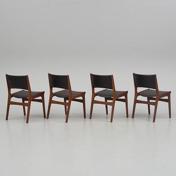 Four 60s "Nova" dining chairs from Denmark.