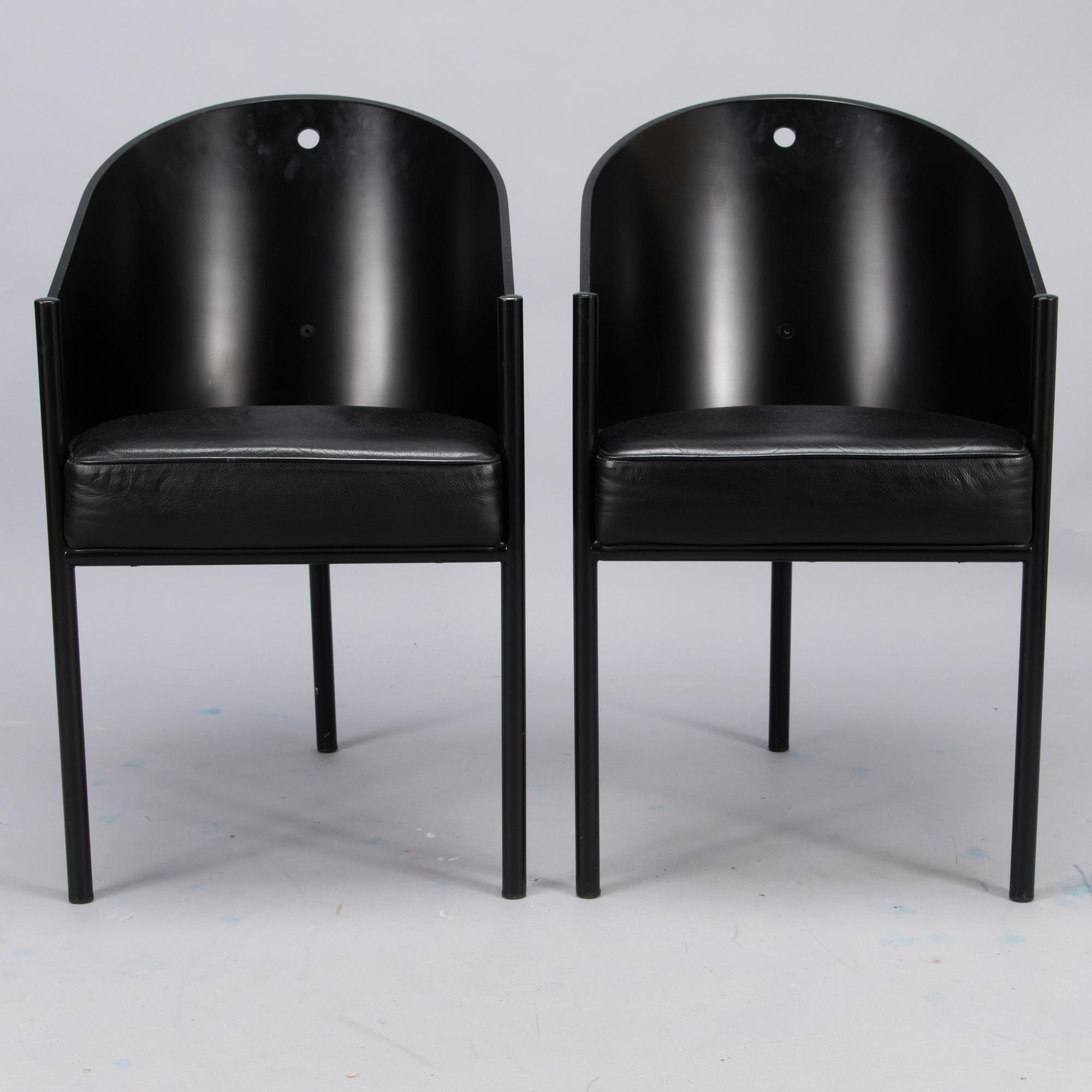 PHILIPPE STARCK, nojatuolipari, "Costes", Aleph, Driade, Italia. Suunniteltu 1982.