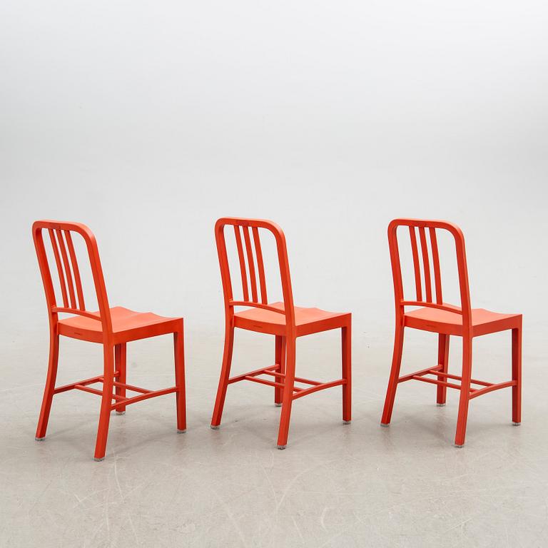 Chairs, 6 pcs, "111 Navy Chair", Emeco & Coca-Cola. USA 21st century.