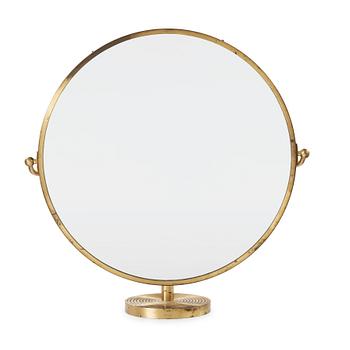 A Josef Frank brass table mirror, Svenskt Tenn, model 2214.