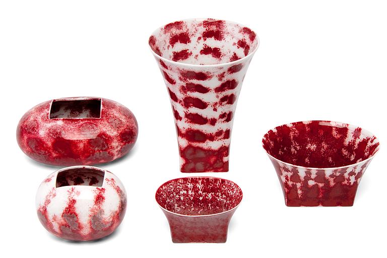 Oiva Toikka, CERAMICS SET, 5 PCS.