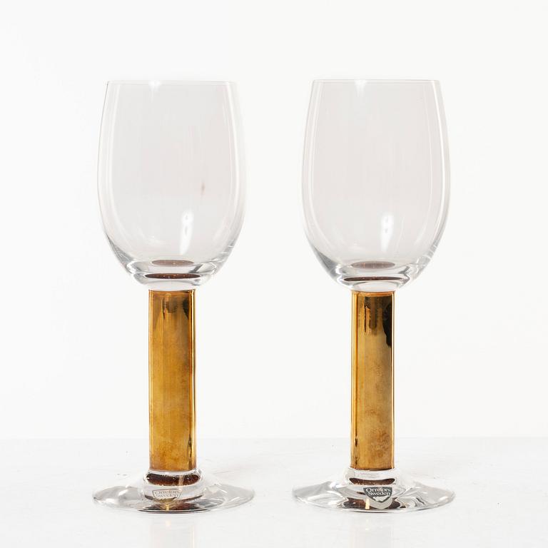 Karin Björquist, A 19 piece "Nobel", service, Karin Björquist, Rörstrand, as well as glass, "Nobel", a pair, Gunnar Cyrén, Orrefors.