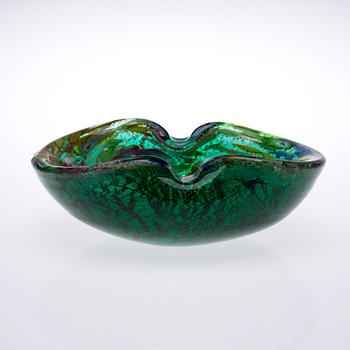 SKÅL, glas, AVeM Zanfirico millefiori 'tutti-frutti' 1950-60-tal.