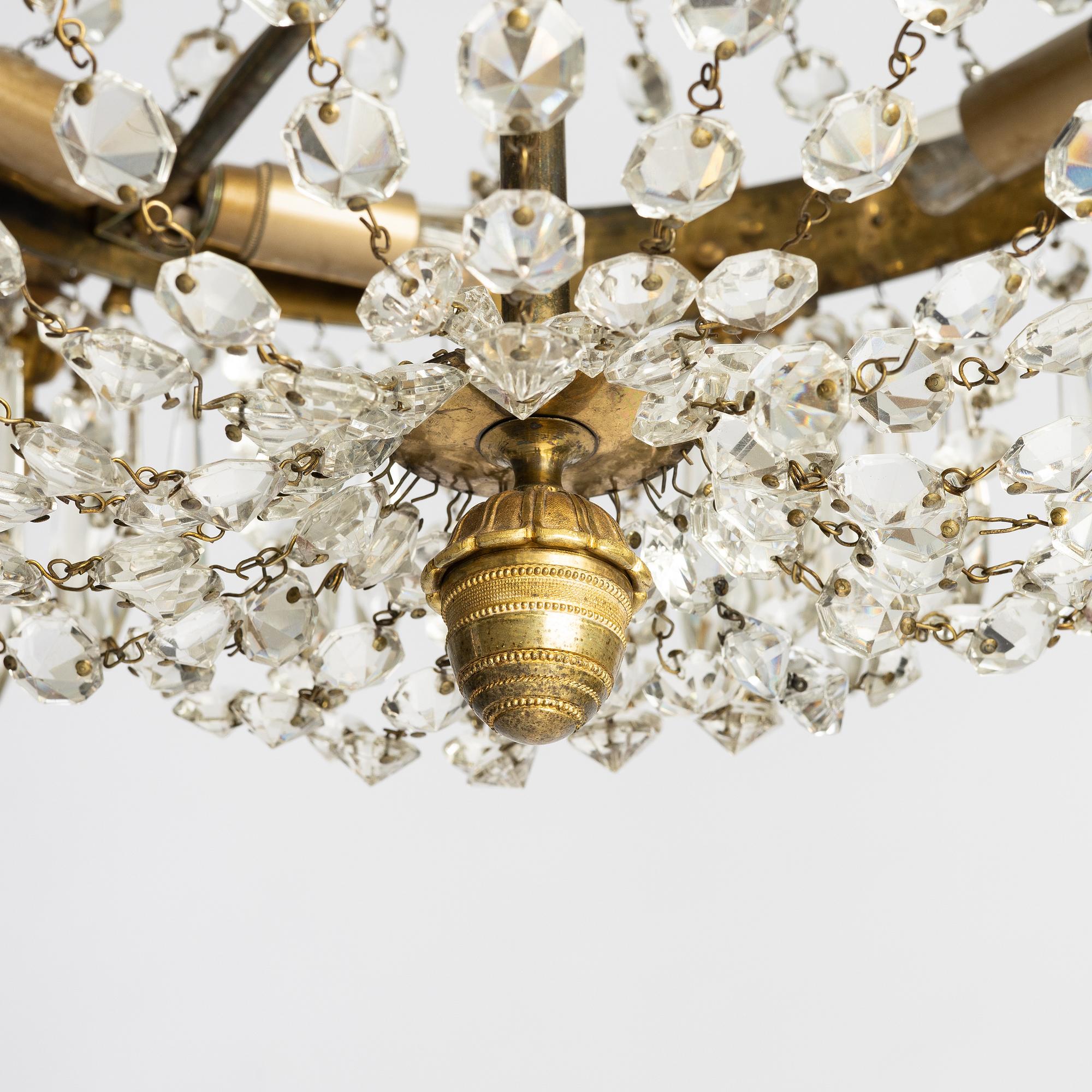 Chandelier, Empire style, circa 1900.