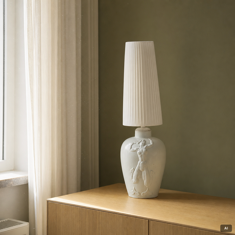 Table lamp, Upsala Ekeby, 1920s/30s.