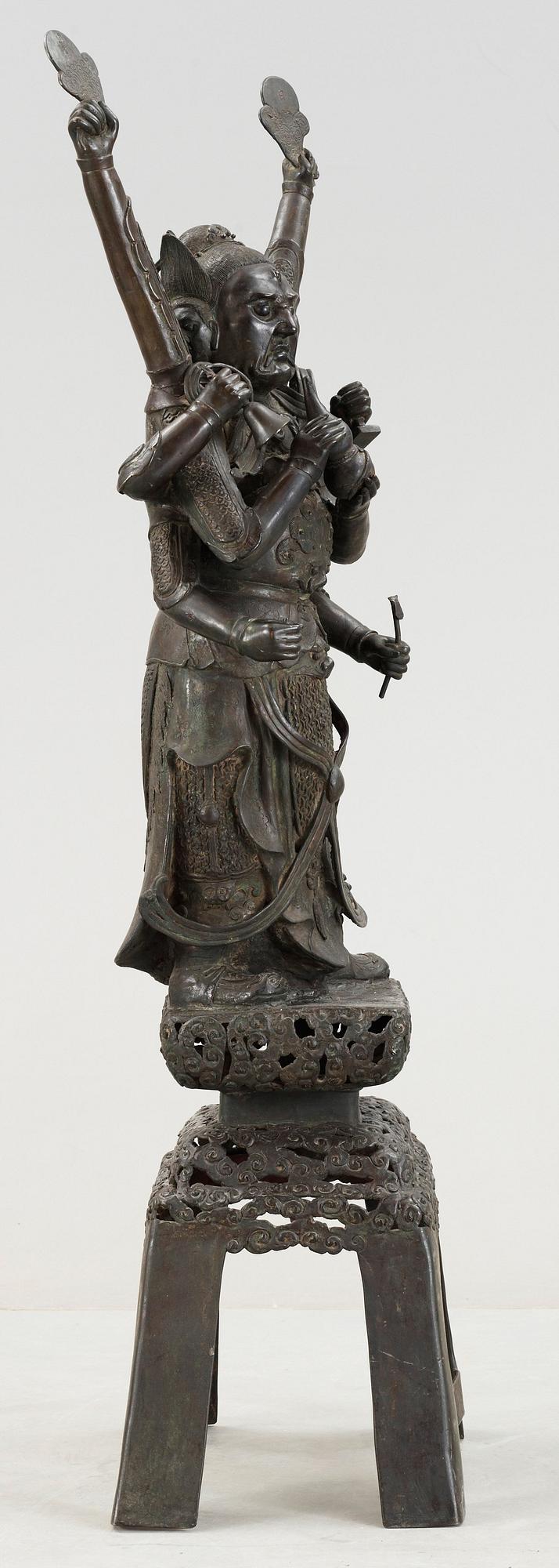 SKULPTUR, brons. Japan, 1800-tal.