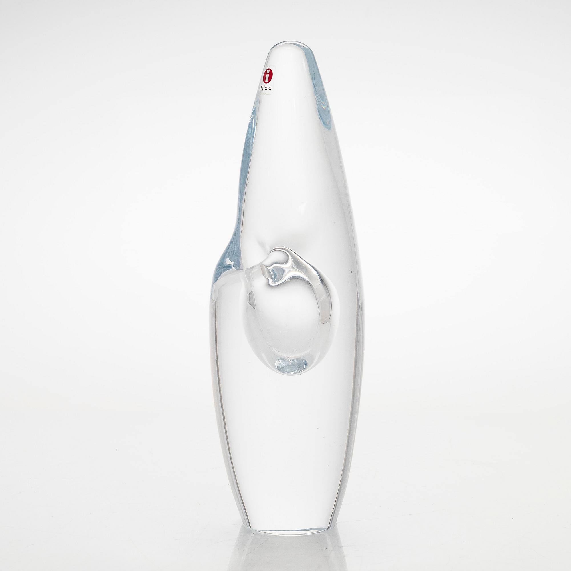 Timo Sarpaneva, an 'Orchid' glass sculpture signed Timo Sarpaneva Iittala 2006.