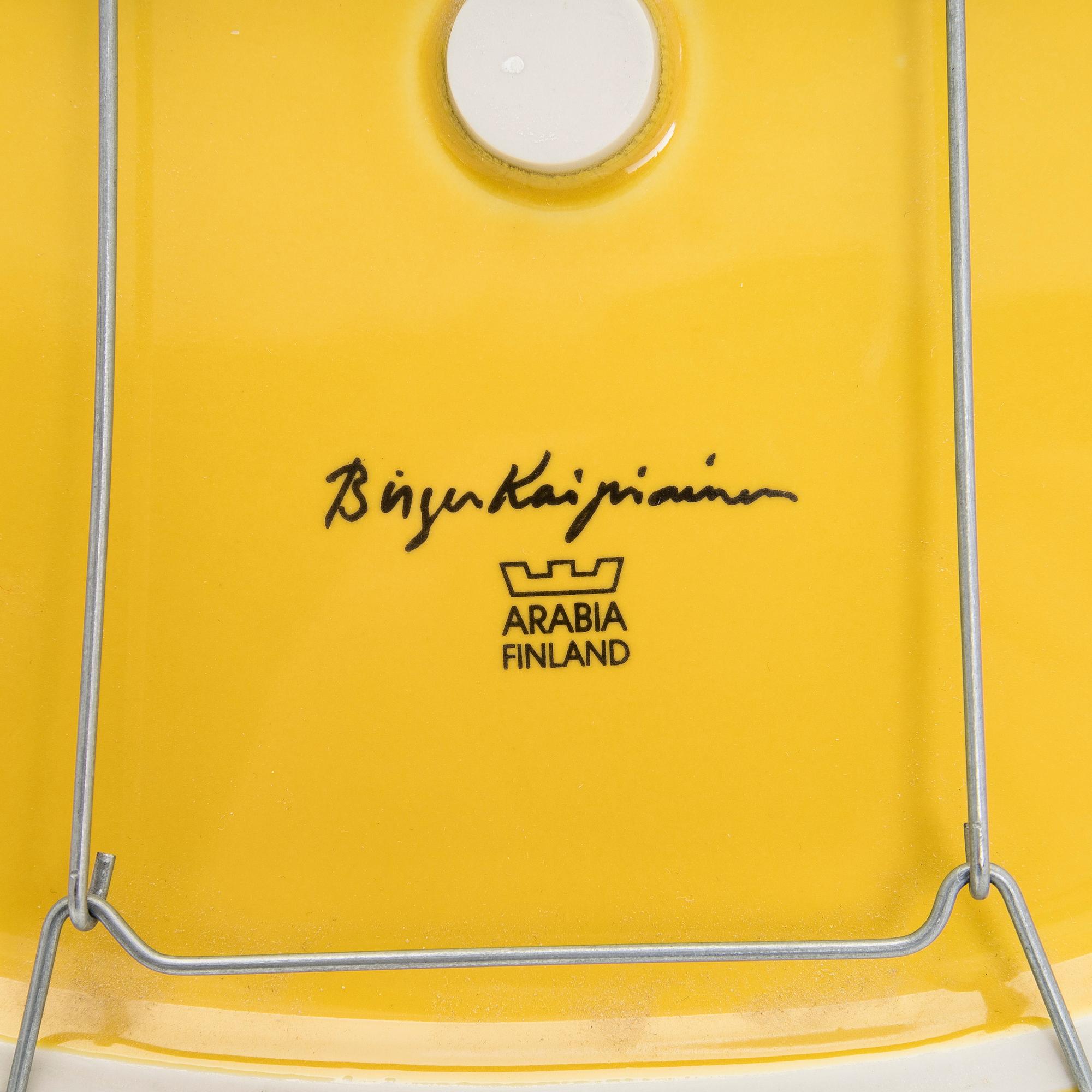 Birger Kaipiainen, decoration plate, 'Florence'-series, signed Birger Kaipiainen, Arabia Finland.