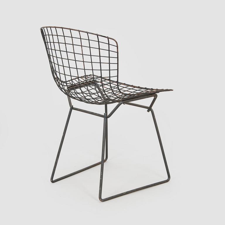 Harry Bertoia, stol, "Side Chair". Licenstillverkning i Finland av Fiskars, Billnäs, 1950-/1960-tal.