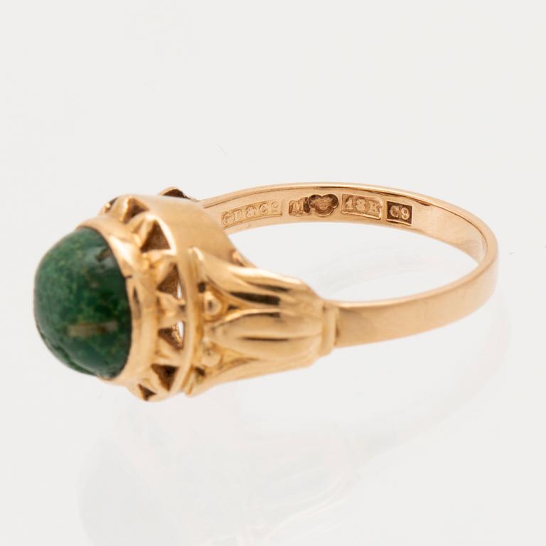 Ring, 18K gold, G. Dahlgren & Co Malmö 1957.