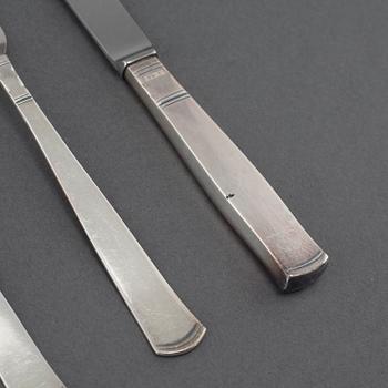 JACOB ÄNGMAN, bestickservisdelar, 48 st, silver, "Rosenholm", GAB, Eskilstuna, 1970.