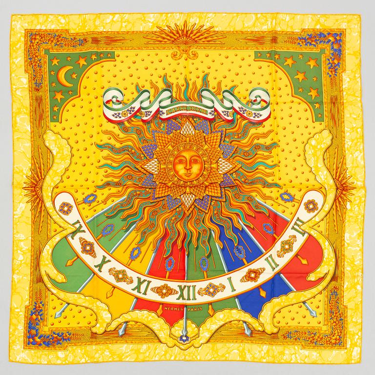 Hermès, scarf, "Carpe Diem".