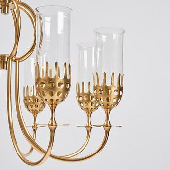 Björn Wiinblad, a  "Hurricane", chandelier, Denmark ca 1970.