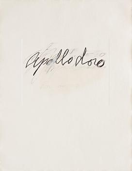 Cy Twombly, "Apollodoro" from "Six Latin Writers and Poets".