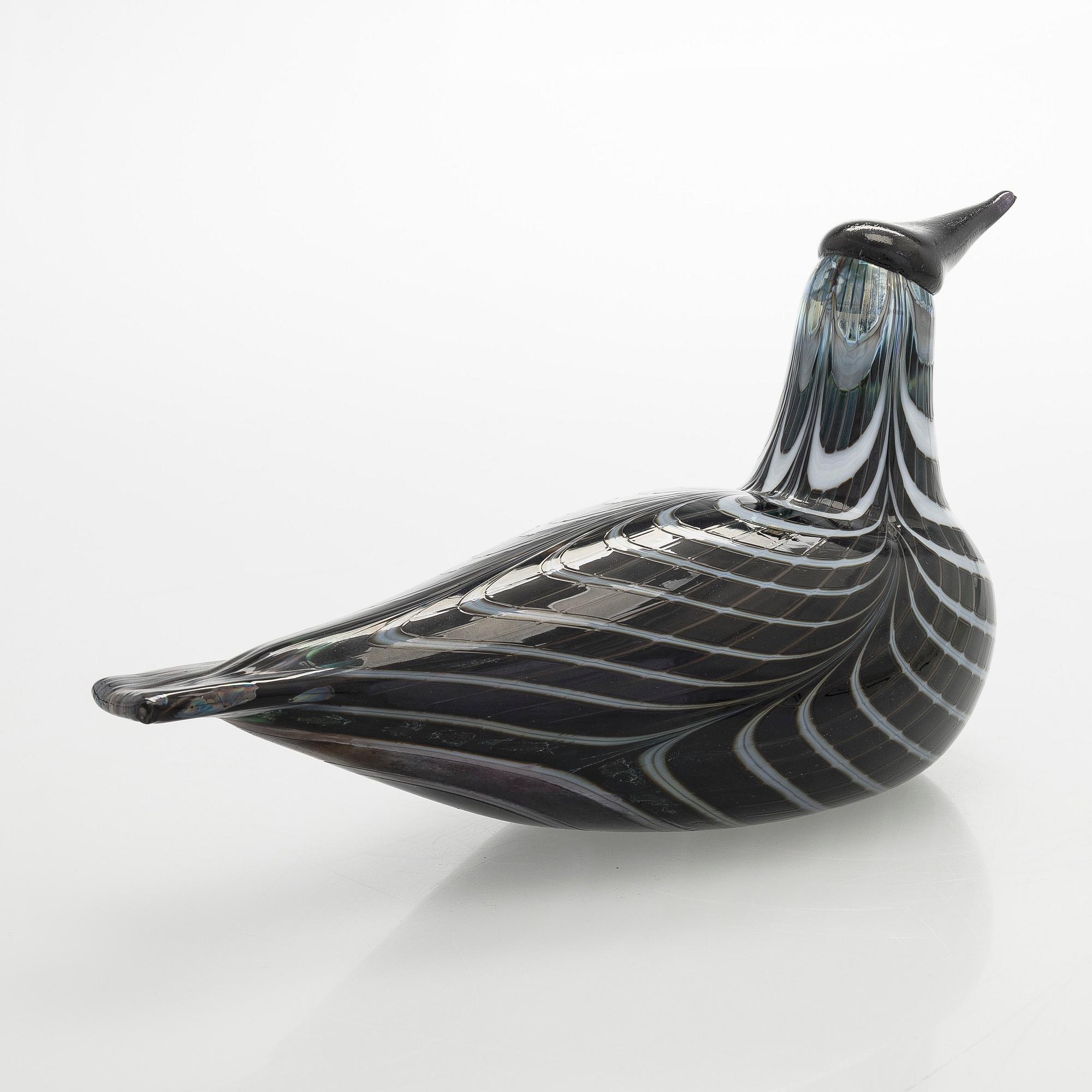 Oiva Toikka, glasfågel, signerad Oiva Toikka Nuutajärvi Notsjö, numrerad 926/5000.