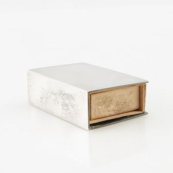 Wiwen Nilsson, Case of sterling silver for a matchbox, Lund 1963.