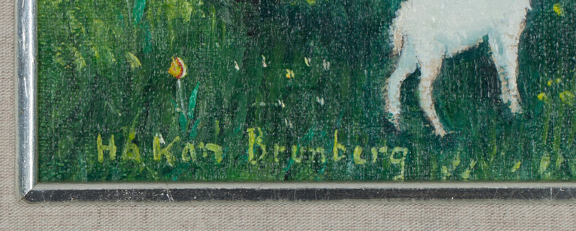 HÅKAN BRUNBERG, olja på duk, uppfodrad på pannå, sign.