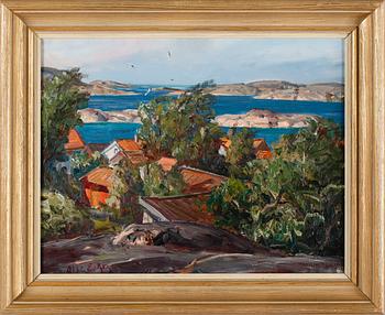 ALFRED EIKRI, olja på duk, signerad.