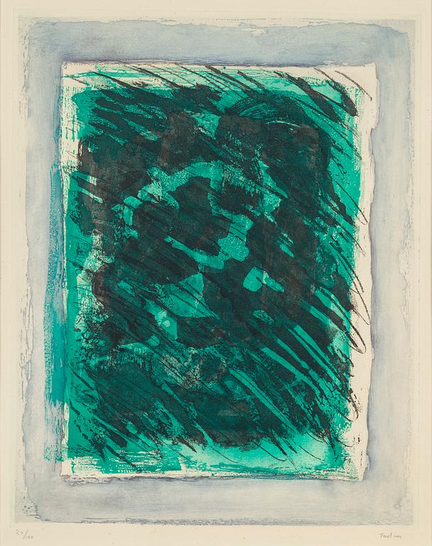 JEAN FAUTRIER, etching, signed and numerePlåtd 20/100.