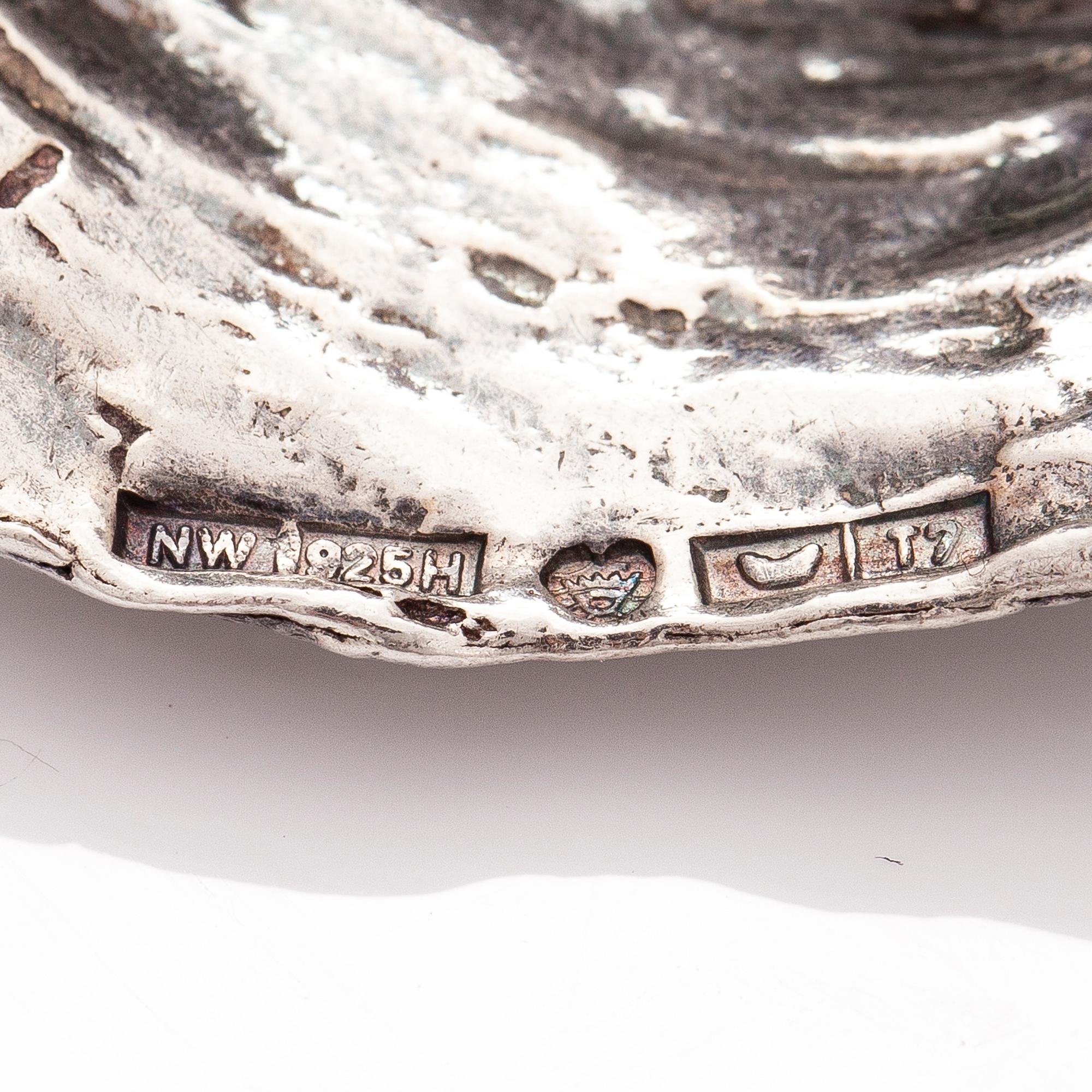 HELKY JUVONEN, A sterling silver brooch. Westerback, Helsinki 1972.