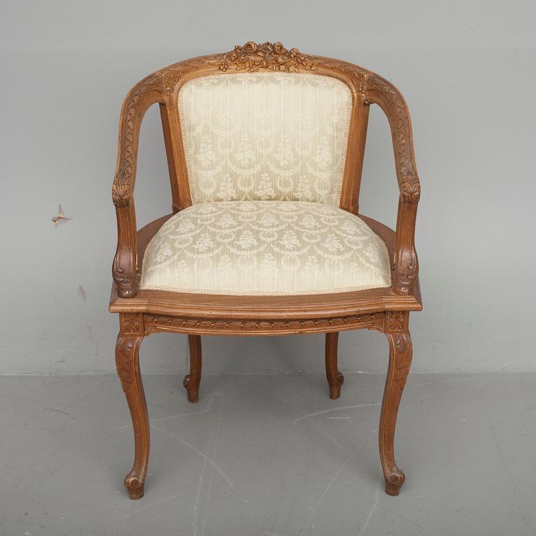 SKRIVBORD OCH STOL, Louis XVI-stil, Frankrike 1900-talets början.