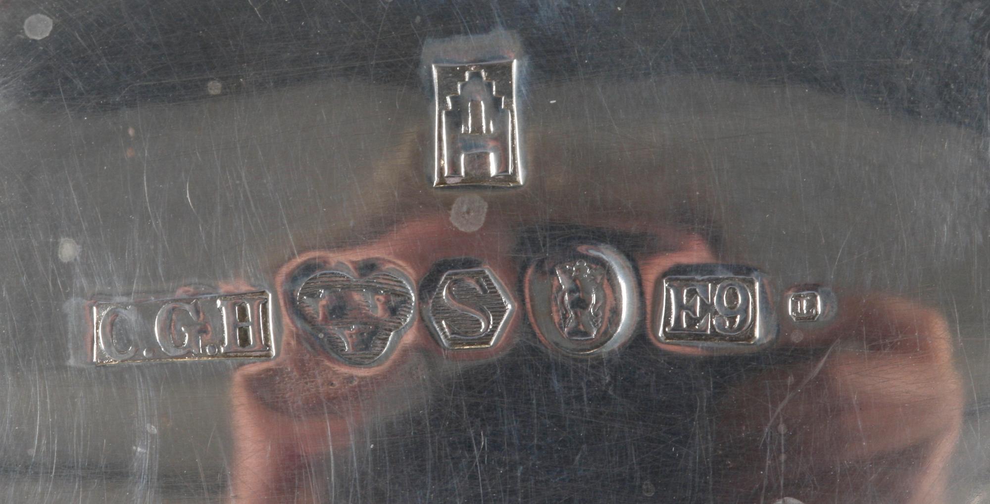 KAFFESERVIS, 3 delar, silver, C G Hallberg 1955-1956.