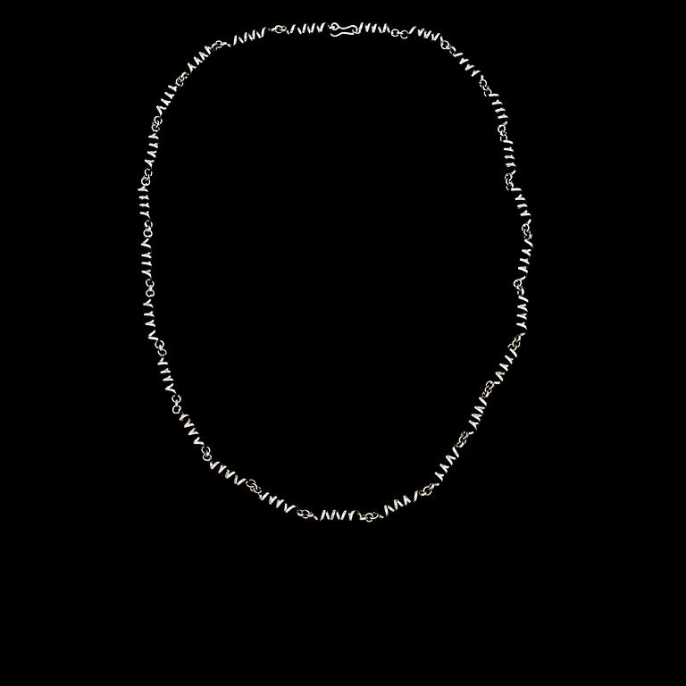 HALSBAND, silver, Cecilia Johansson, Göteborg, 1982. Vikt 50 g.