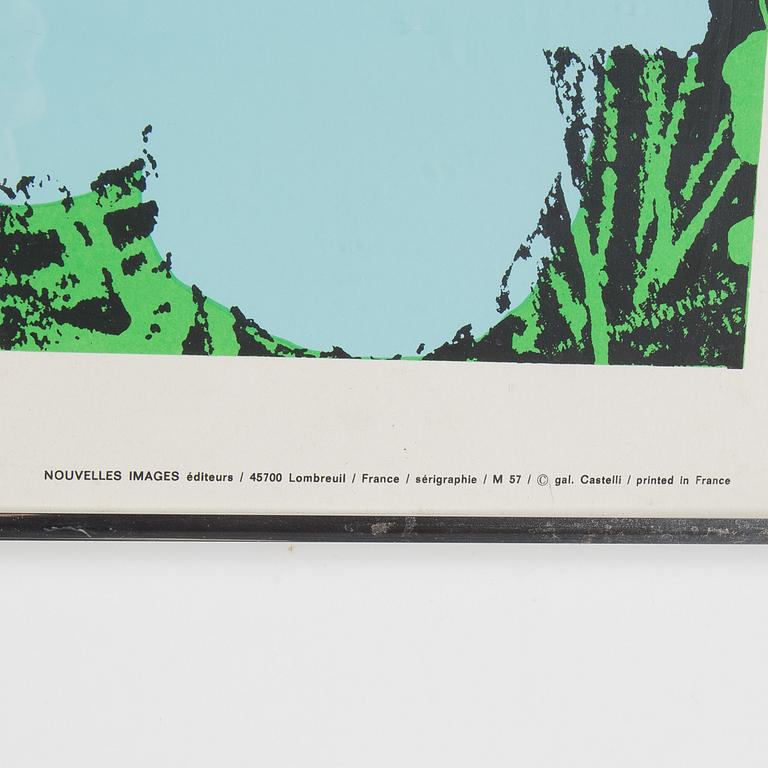 ANDY WARHPÖ. after, sil screen, "Four Flowers", 1970.
