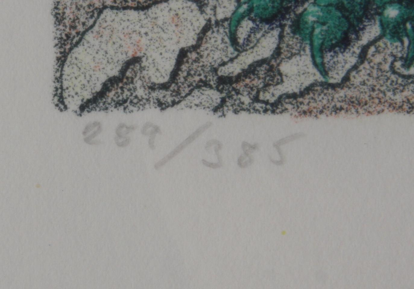 PEHRSON, KARL AXEL. Färglitografi, sign o dat -79, numr 289/385.